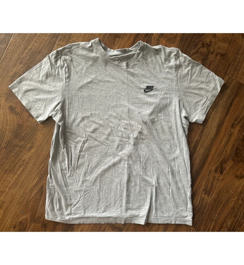 Grey Nike Embroidered Shirt L